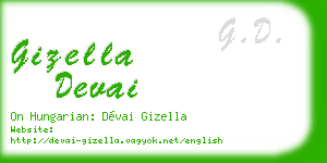 gizella devai business card