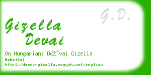 gizella devai business card